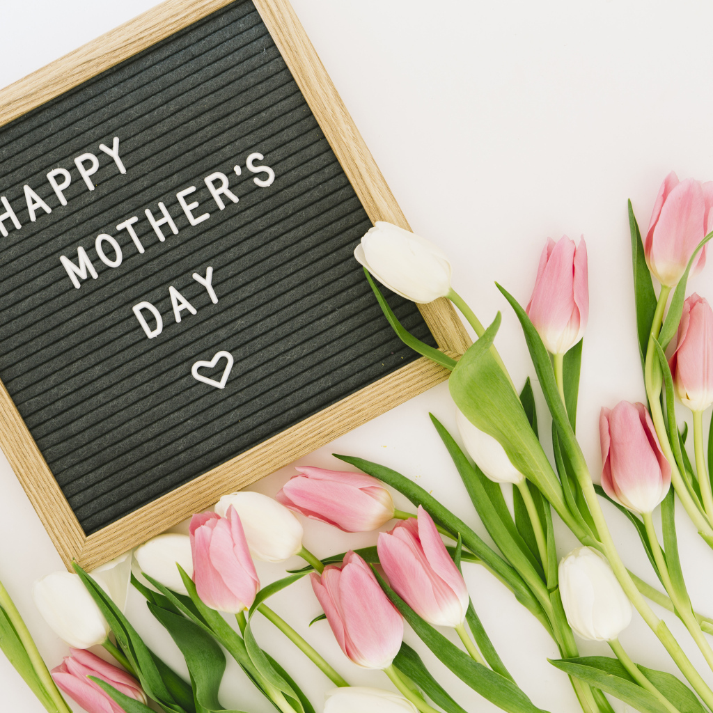 Букет розовых тюльпанов на день матери