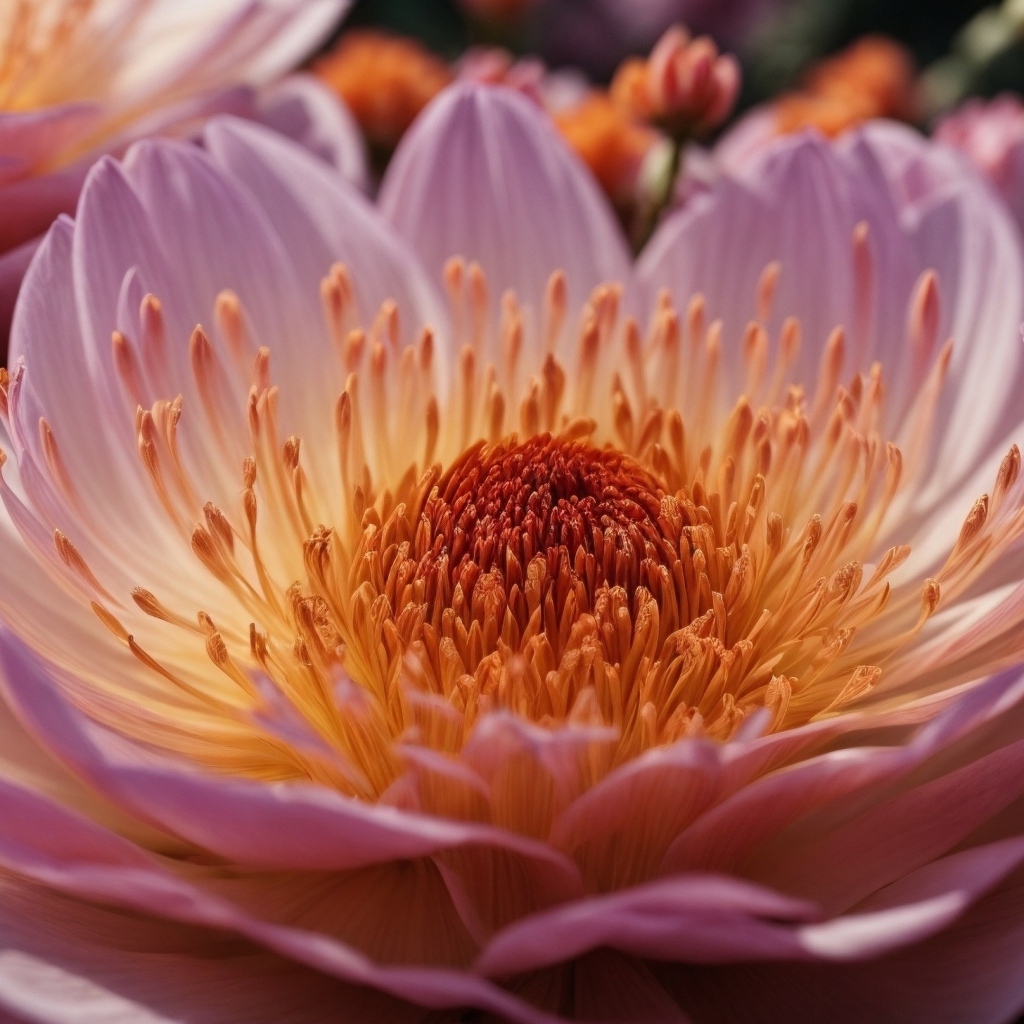 Огромный розовый цветок пиона крупным планом