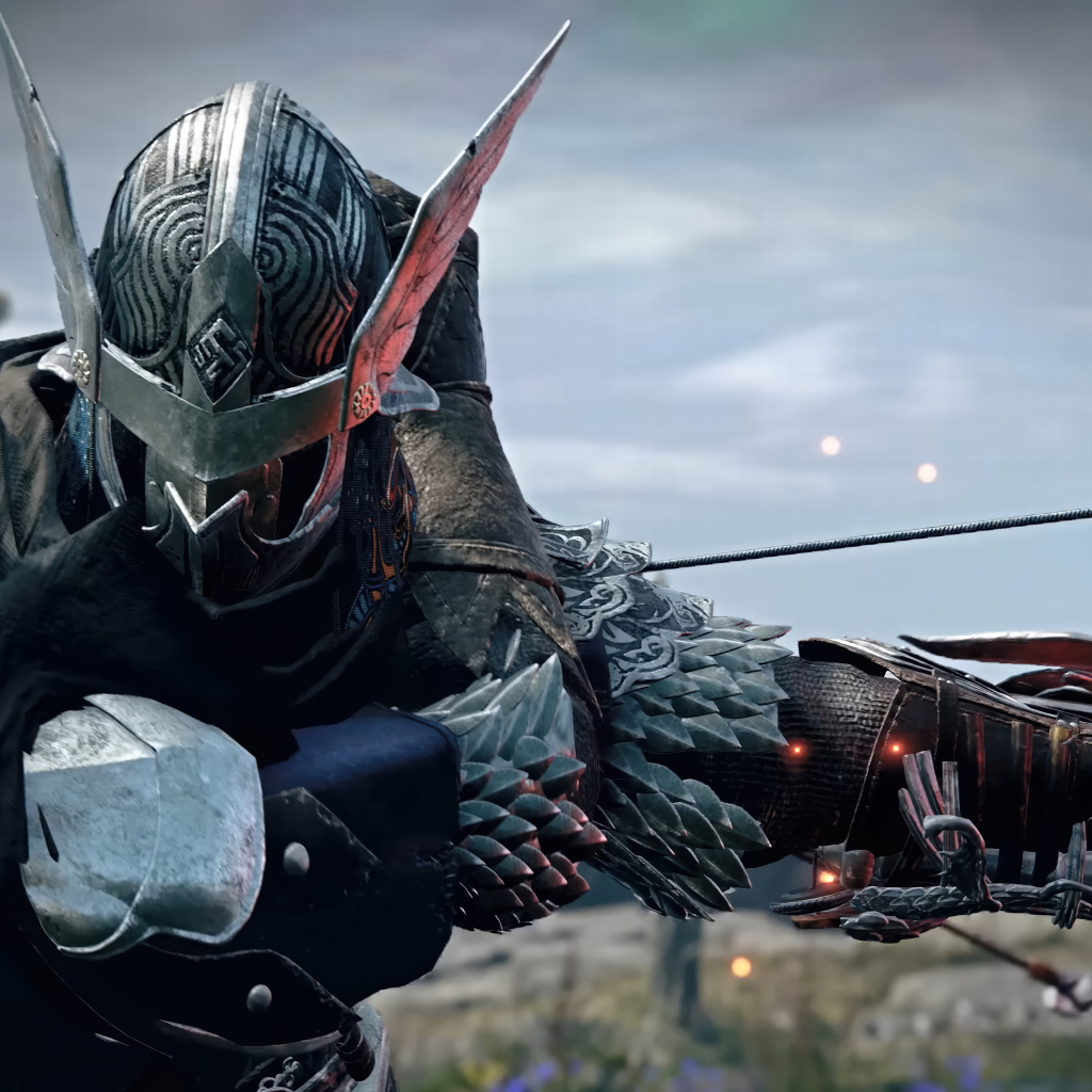 Воин с железной маской на лице в видеоигре Elden Ring Nightreign
