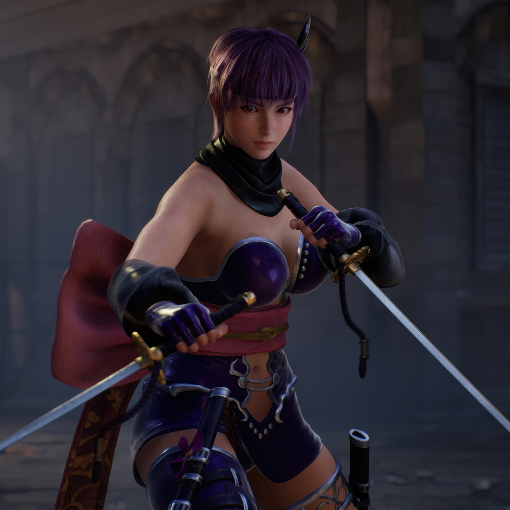 Девушка персонаж компьютерной игры NINJA GAIDEN 2 Black