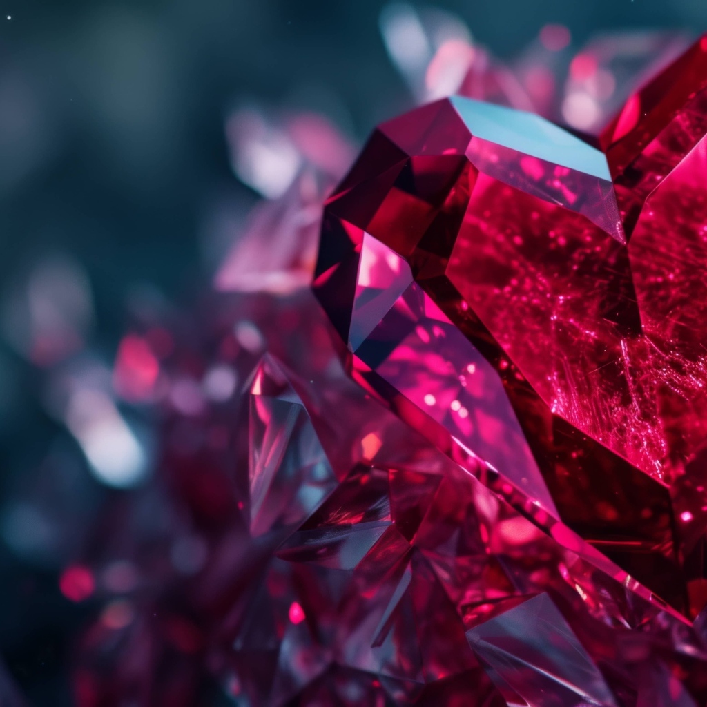 Сердце из красного камня