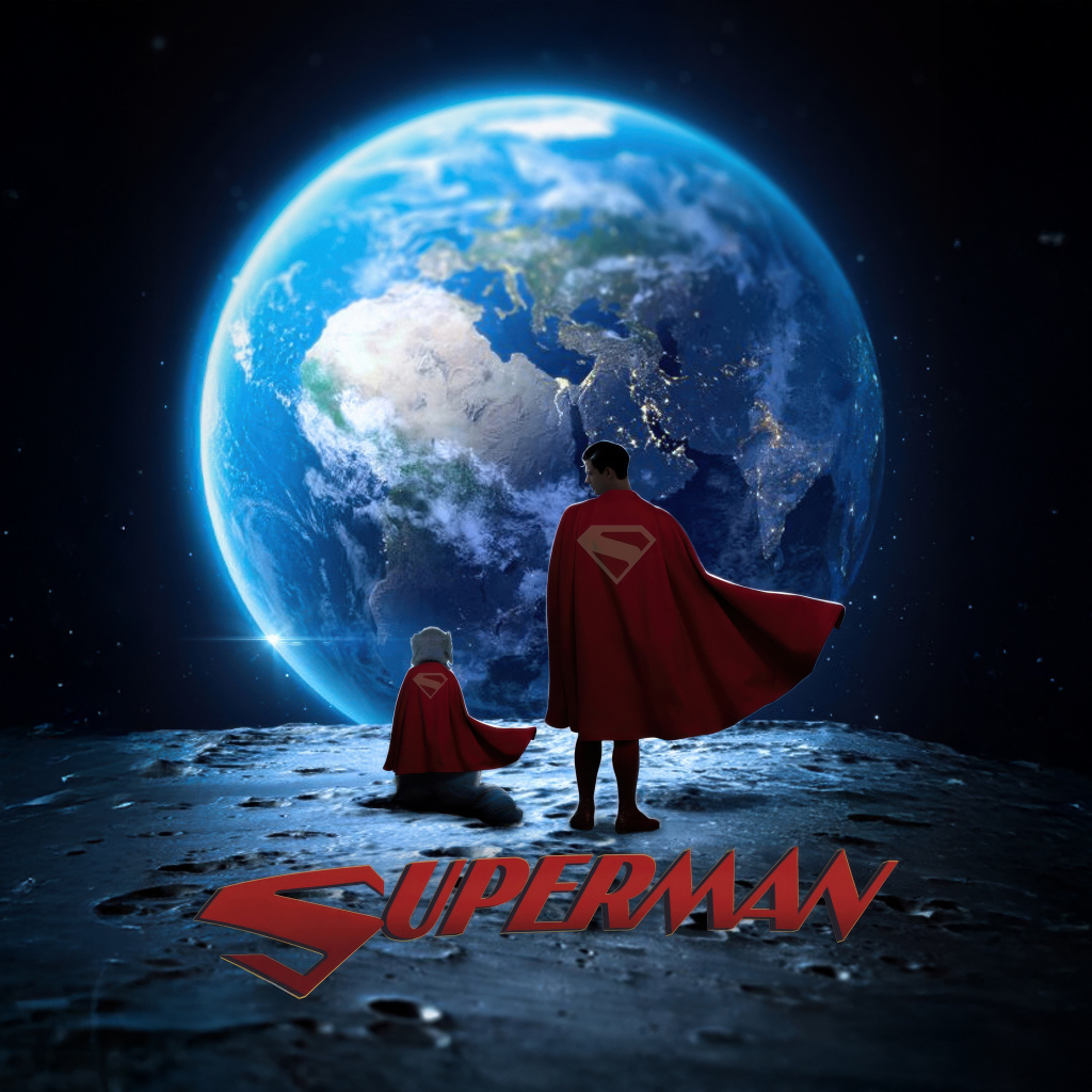 Постер нового фильма Супермен, 2025