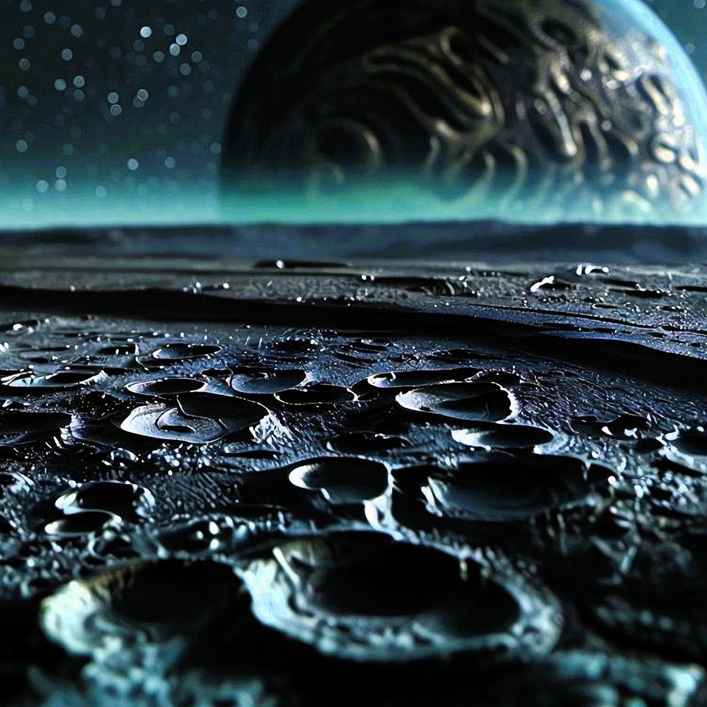 Кратеры на поверхности планеты