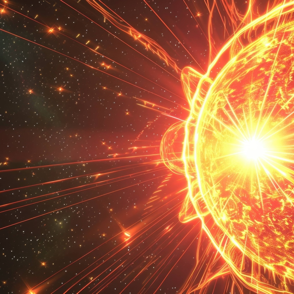 Магнитная вспышка на солнце