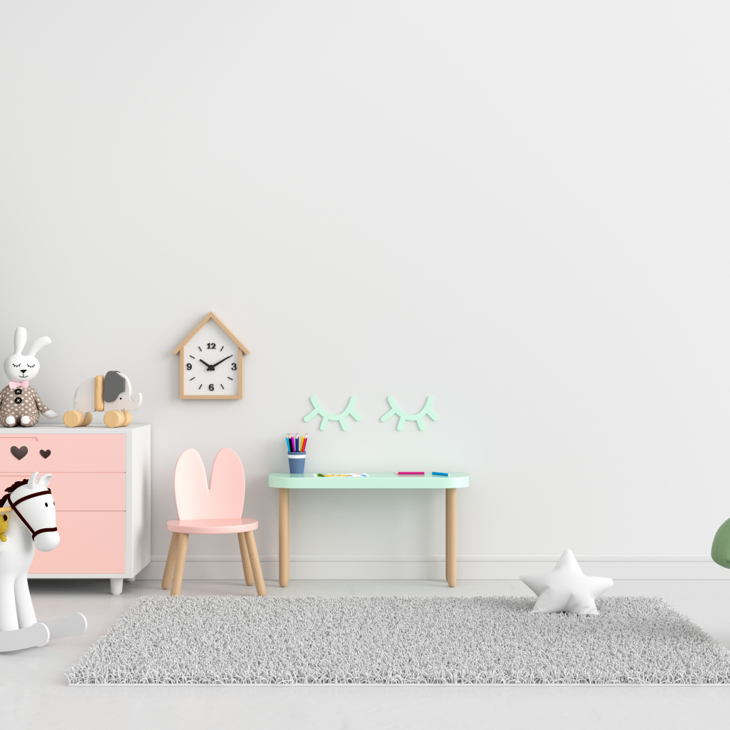 Интерьер детской комнаты с игрушками