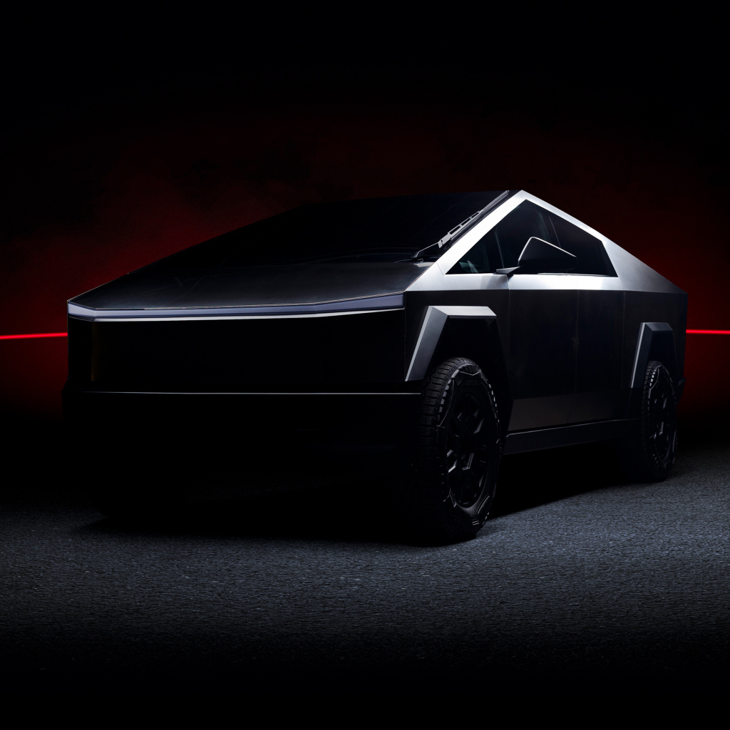 Футуристический автомобиль Tesla Cybertruck Dark