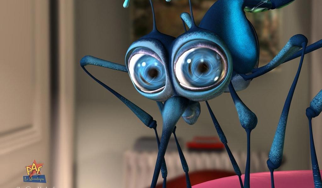 Заставка 3D Комар