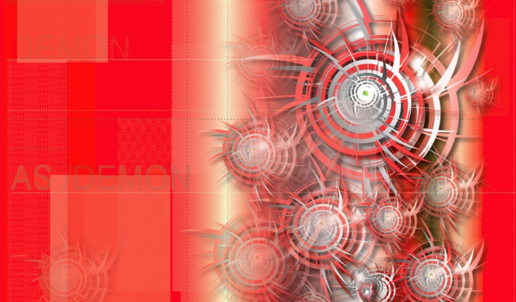 Красные 3D обои