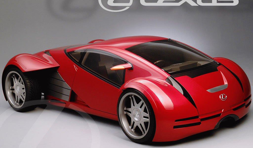 Красный Lexus