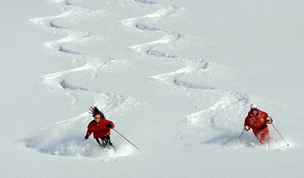 Лыжный спуск