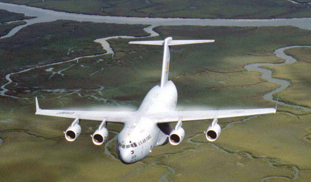 обои Авиация Белый самолет