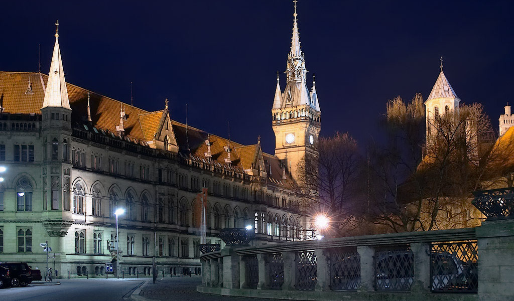 Вид на ночной город