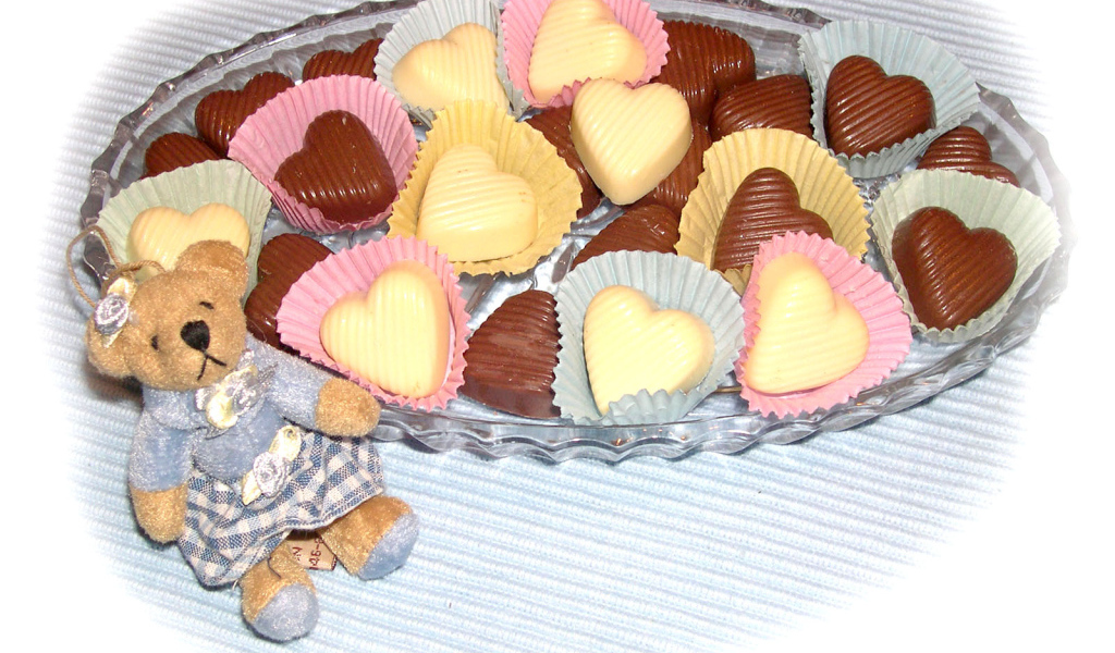 Шоколадные сердечки в День Святого Валентина
