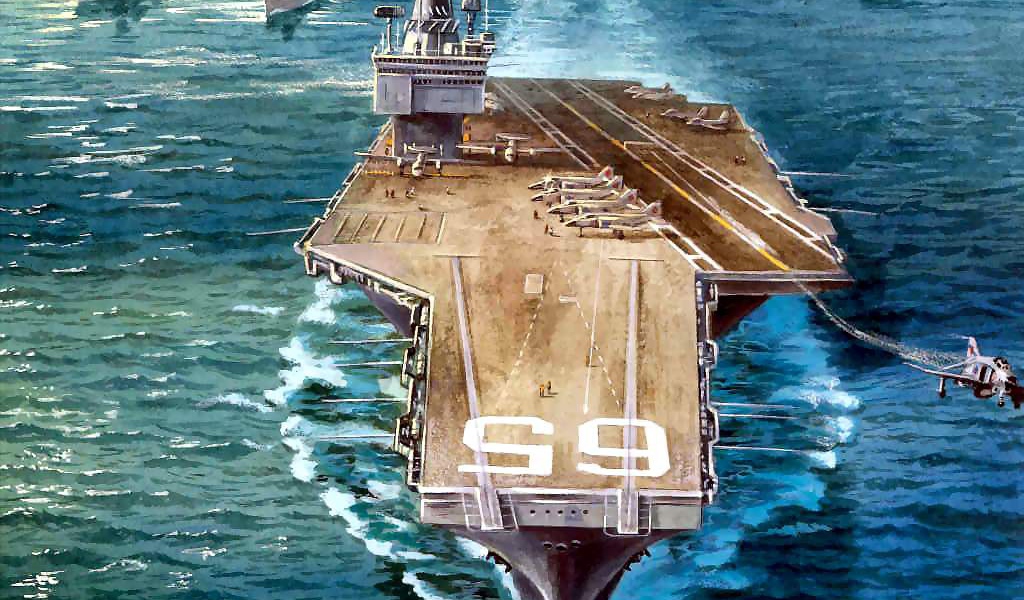 Авианосец - обои для рабочего стола