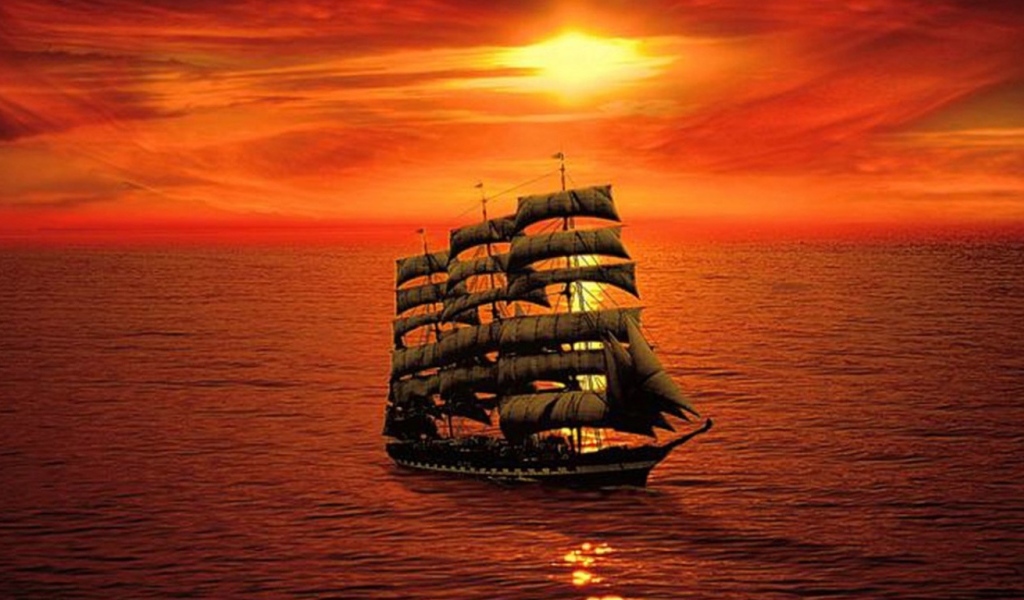 Закат - обои для рабочего стола