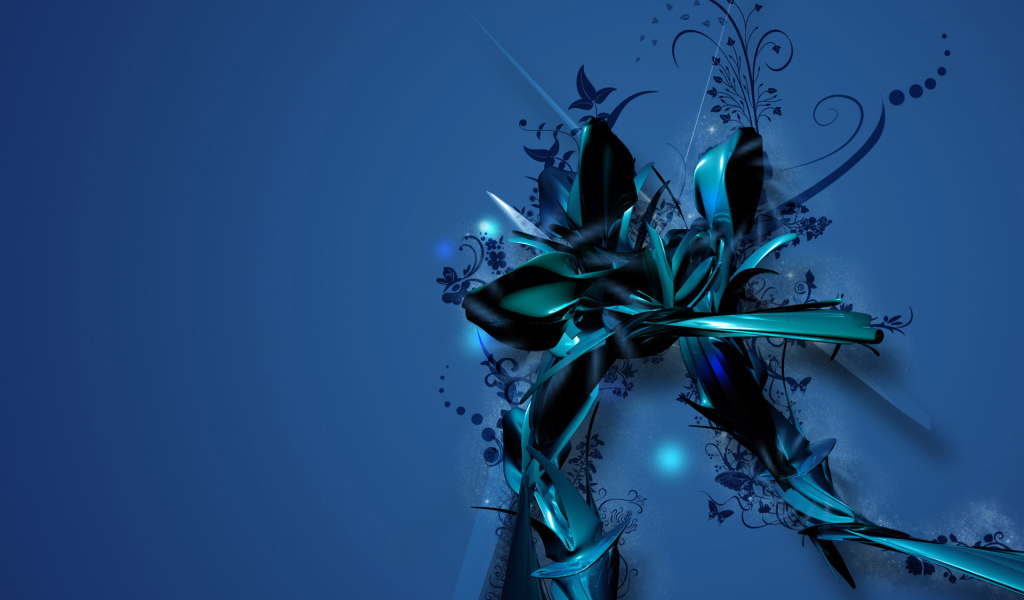 Синий цветок