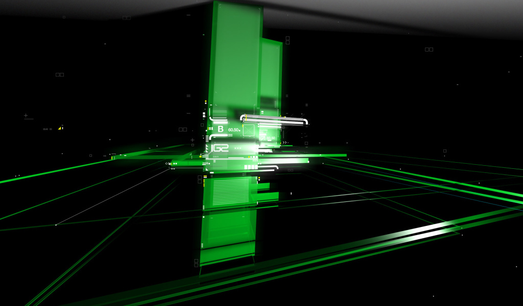 Зеленый в темноте