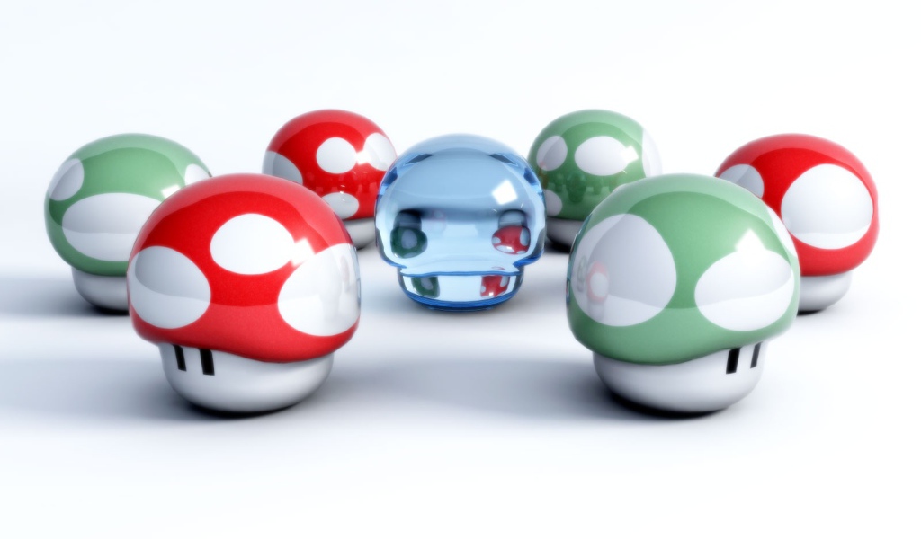 Грибы из игры Марио