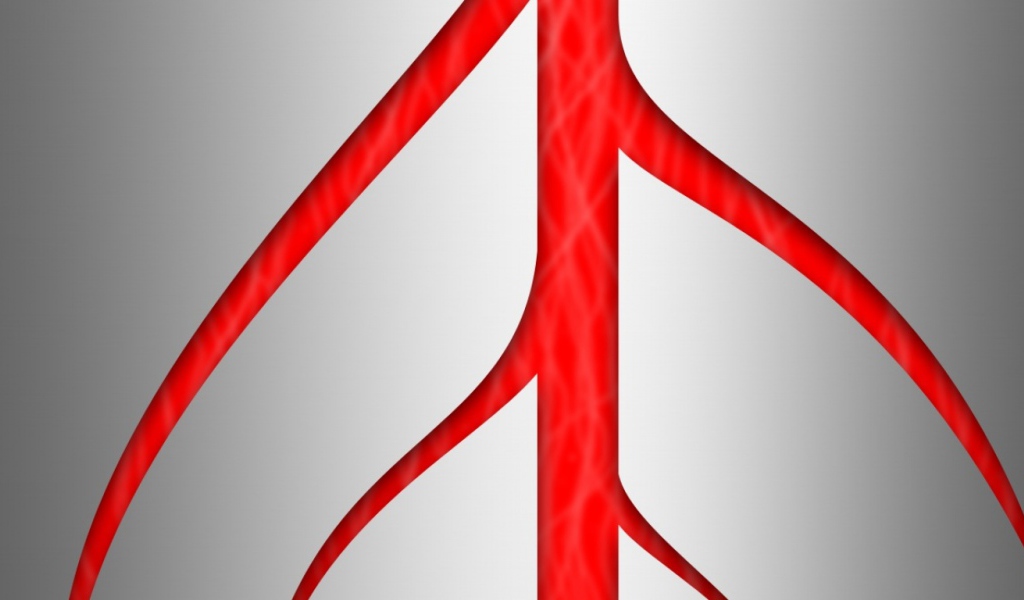 Метал и красный фон