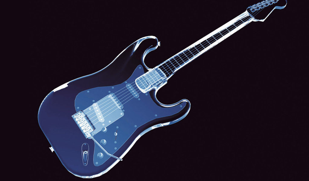 Гитара в неоне