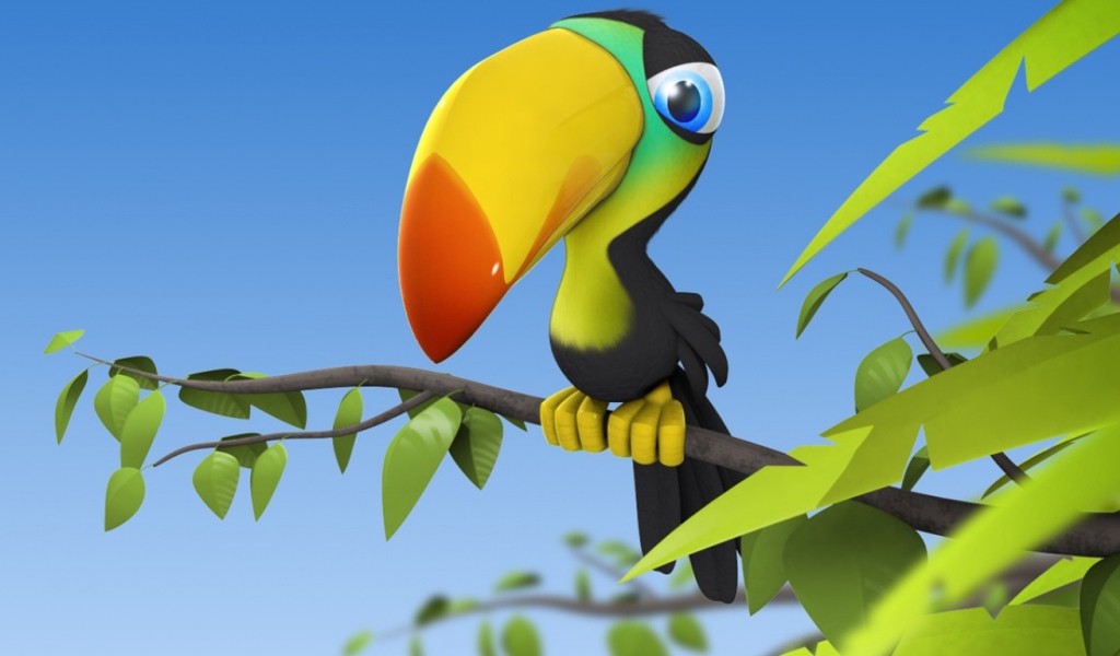 Цветной попугай