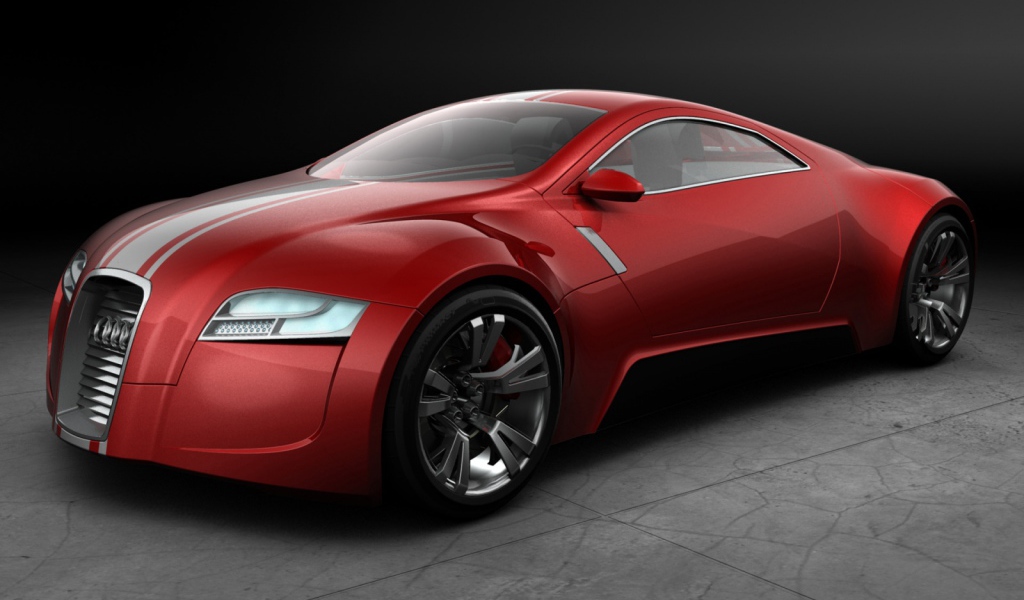 Audi К Zero красный