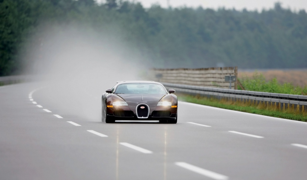Veyron во время дождя