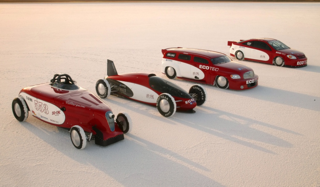 Chevrolet на солевом озере