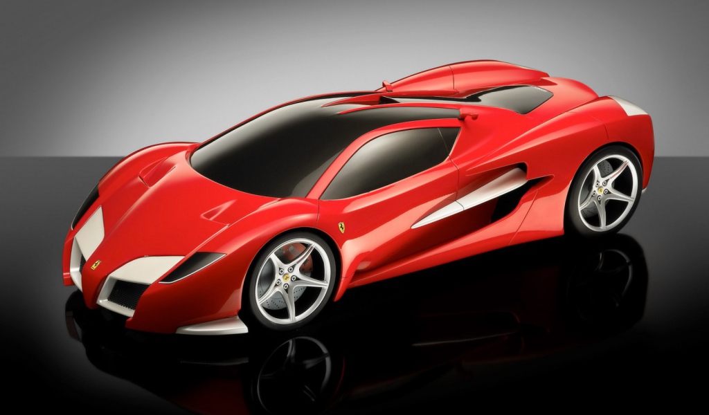 Красный Ferrari competition