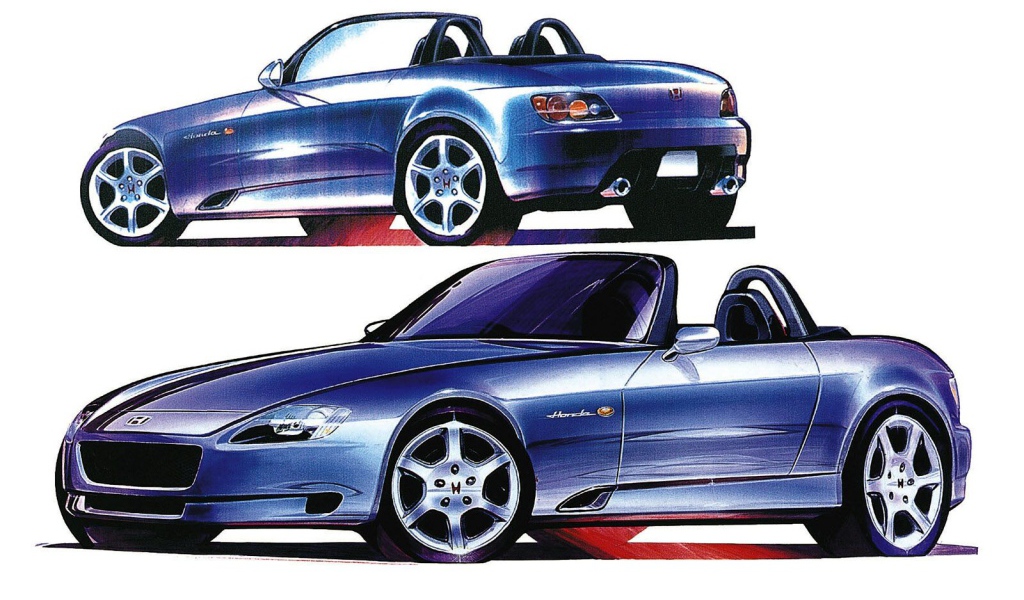 Рисунок автомобиля Honda S2000
