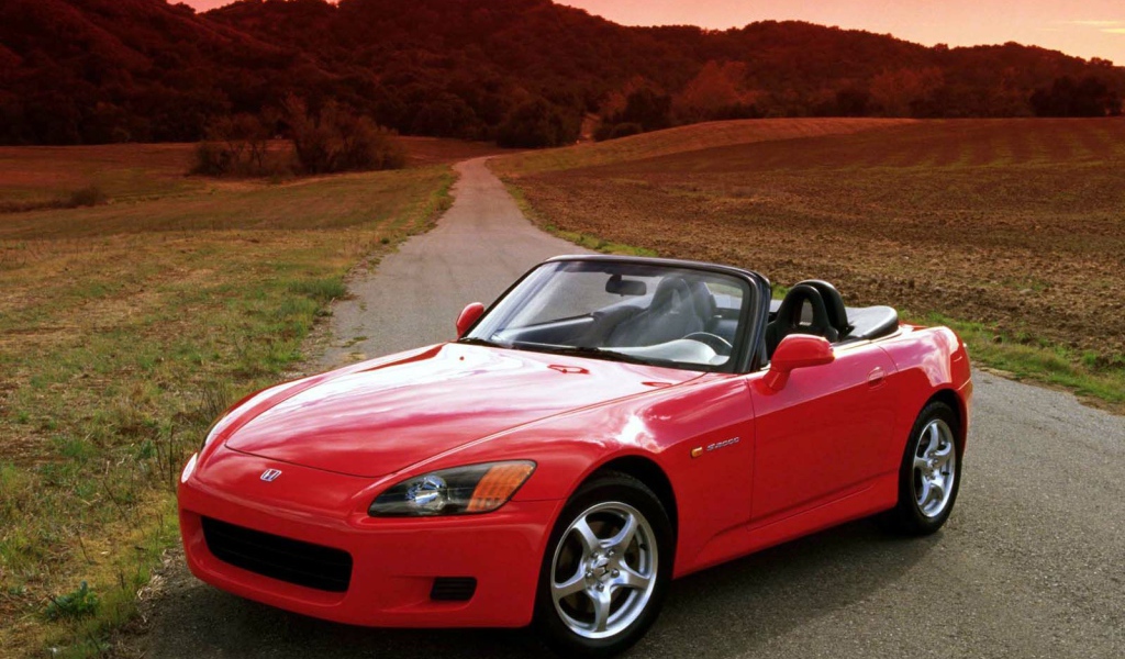 Красная Хонда S2000