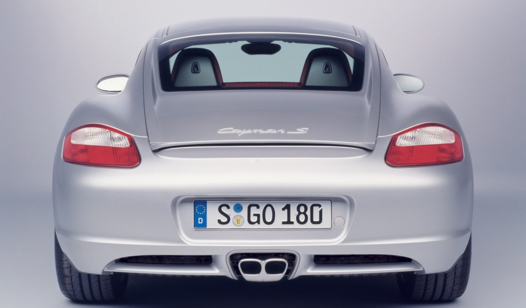 Porsche Cayman вид сзади