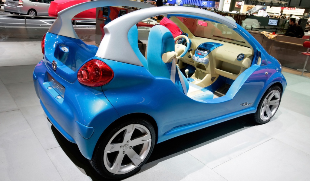 Синий мини кар