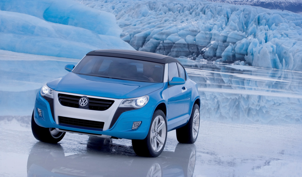 Volkswagen на льду