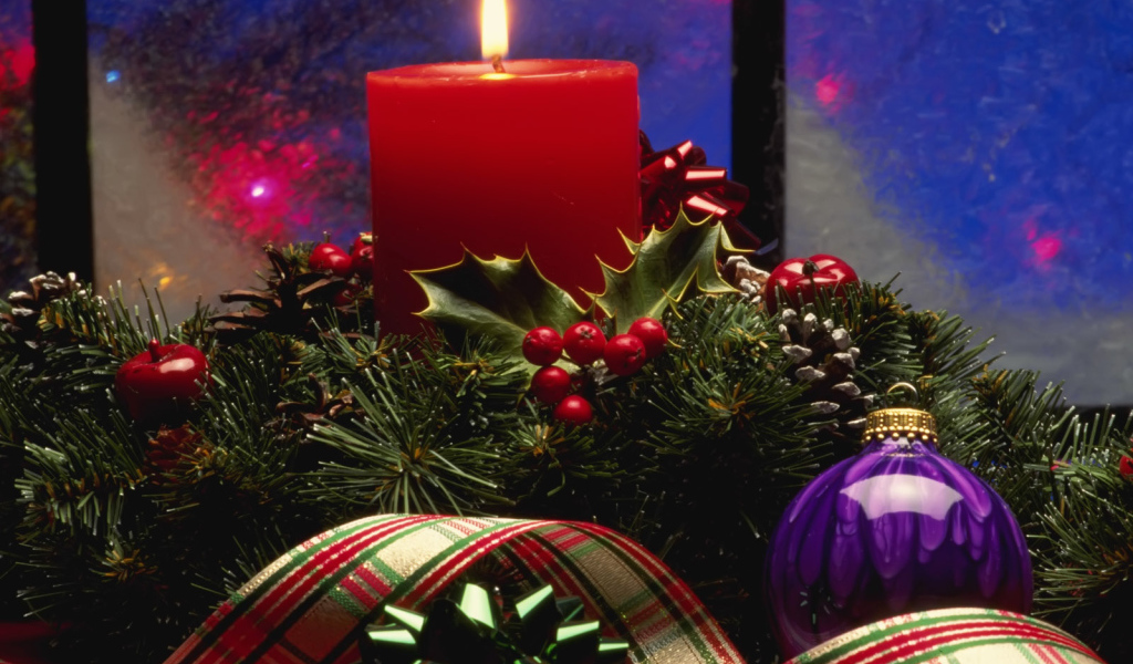 Горящая свеча / Рождество