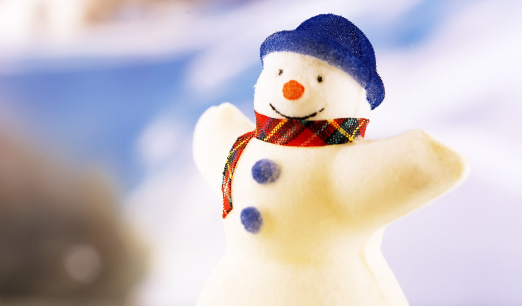 Смешной снеговик / Рождество