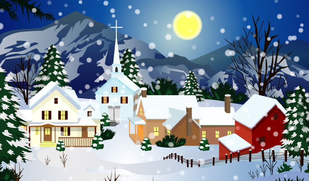 Снежный городок / Рождество