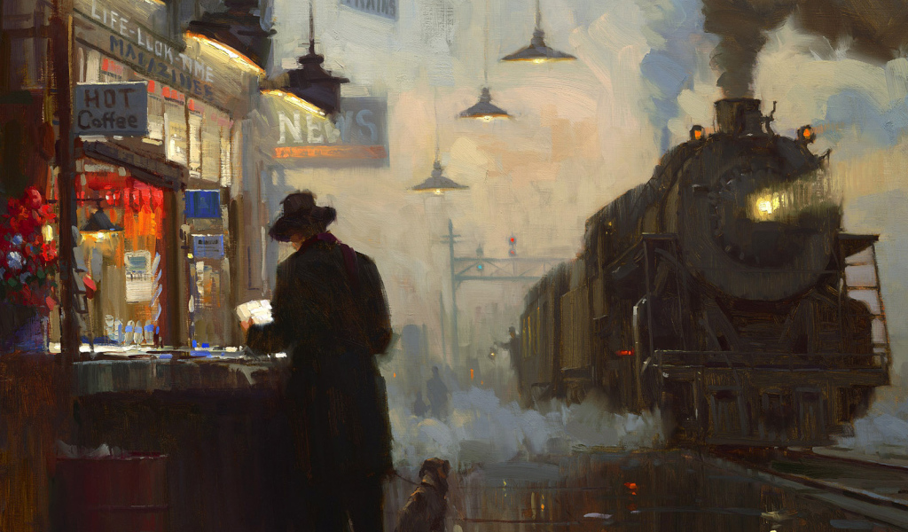 У железнодорожного вокзала