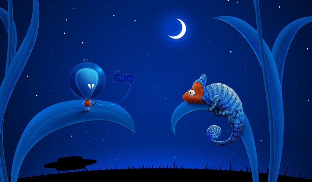 Инопланетянин и хамелеон