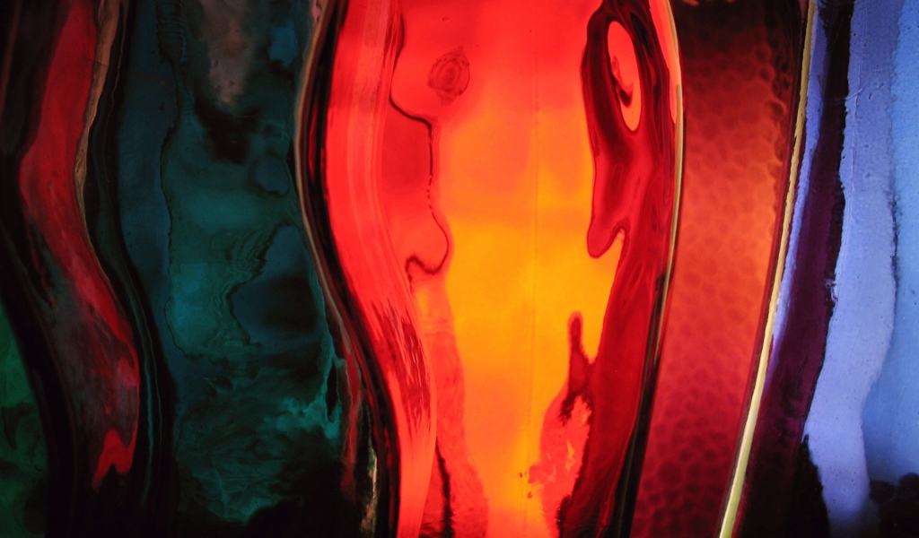 Окрашеная бутылка