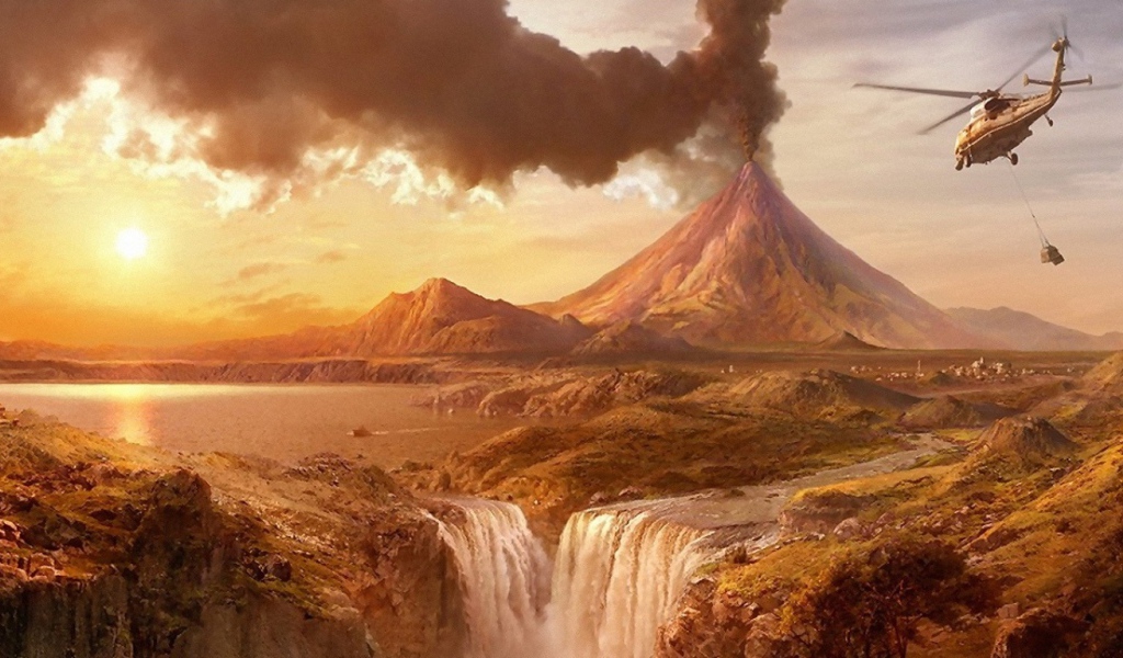 Извержение вулкана