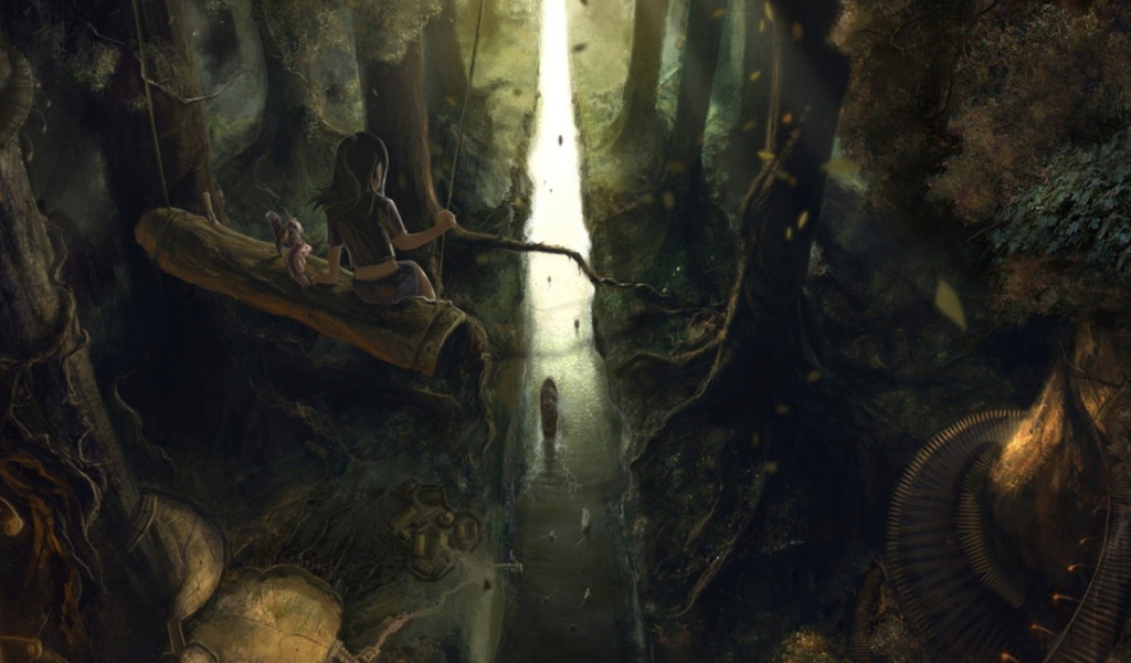 Девочка в лесу