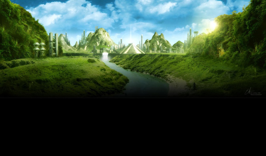 Храм и пирамиды