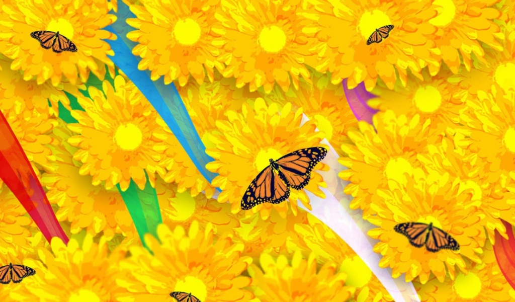 Желтые цветы