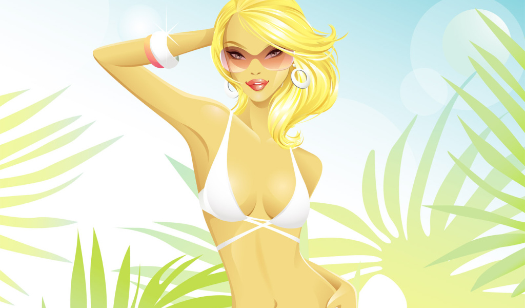 Пляжная красотка