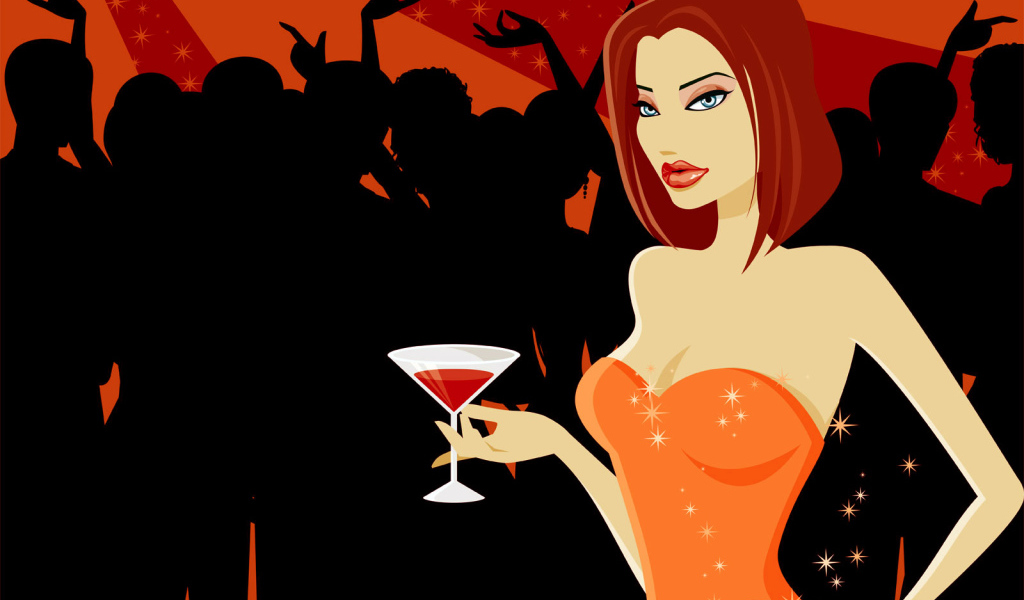 Девушка на вечеринке