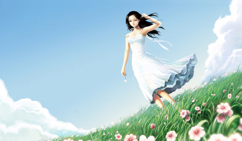 Девушка в поле