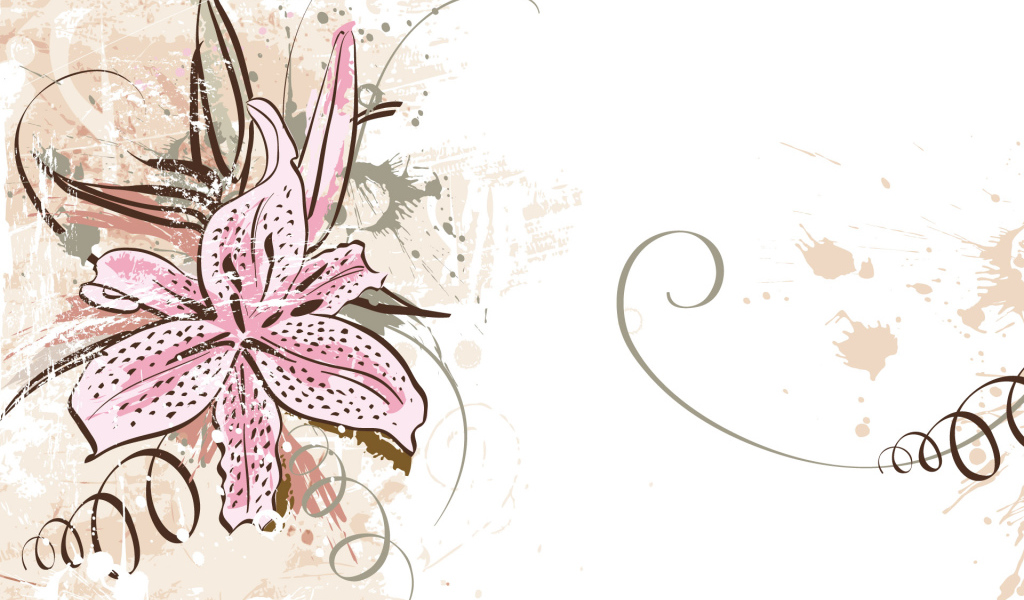 Алый цветок