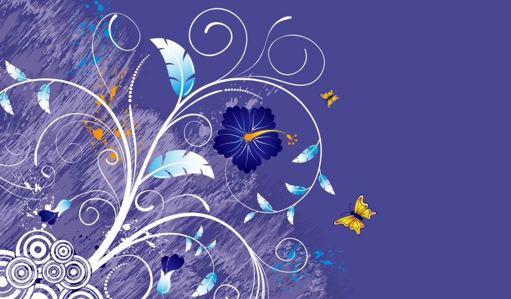 Фиолетовый цветок