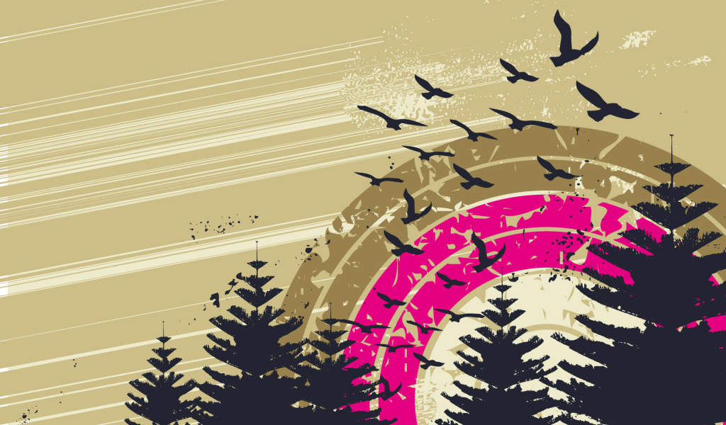 Векторные птицы